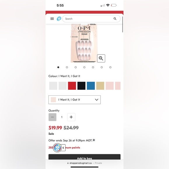 4-OPI Xpression Press on Nails- including exclusive hello kitty design - Picture 5 of 5